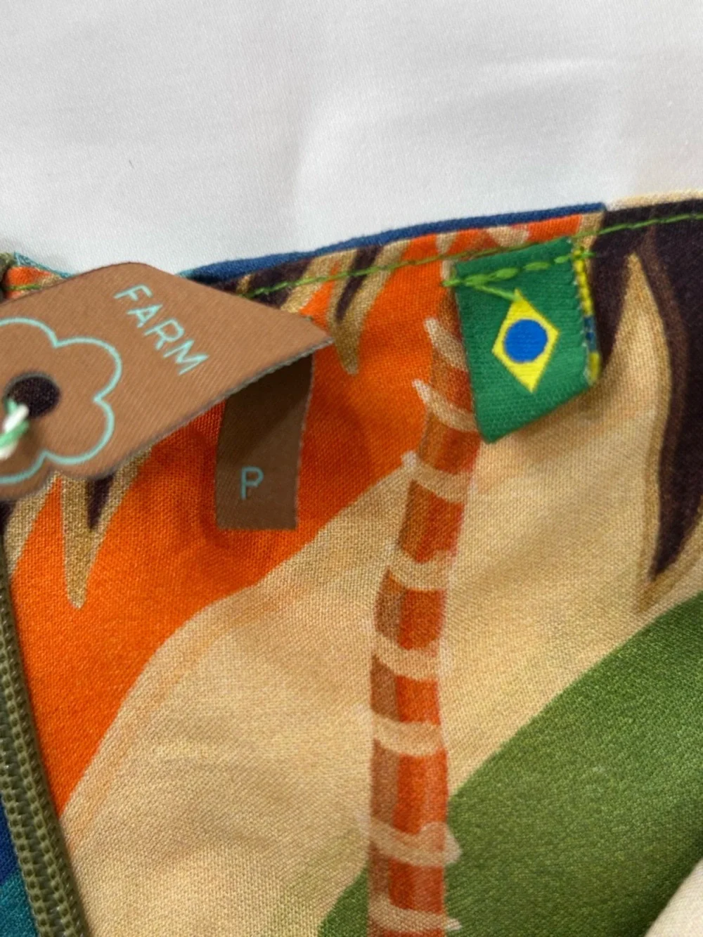 Farm Rio Scarf Tropical Print Tie-Front Mini Dress - S - Picture 12 of 16